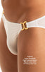 mens bikini swimsuit brief international male swimwear speedo by skinz swimwear in sheer White; Bikini Brief Swimsuit in Super ThinSKINZ White 2; Bikini Brief S