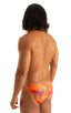 mens bikini swimsuit brief international male swimwear speedo by skinz swimwear in Tan Through Orange Jungle; Bikini Brief Swimsuit in Tan Through Orange Jungle