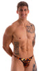 mens swimwear classic t back thong swimsuit in sheer Wild Tiger; T Back Thong Swimsuit in Super ThinSKINZ Wild Tiger 2; T Back Thong Swimsuit in Super ThinSKINZ