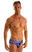 Pouch Brief Swimsuit in Illumine, Front View; Pouch Brief Swimsuit in Illumine, Rear View; Pouch Brief Swimsuit in Illumine, Front Alternative; Special Order No