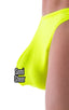 Large Pouch Swimsuit Bikini in Semi Sheer ThinSKINZ Chartreuse 1; Large Pouch Swimsuit Bikini in Semi Sheer ThinSKINZ Chartreuse, Rear View; Large Pouch Swimsui