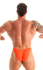 Fitted Pouch - Puckered Back - Bikini in Blazing Orange 1; Fitted Pouch - Puckered Back - Bikini in Blazing Orange 2; Fitted Pouch - Puckered Back - Bikini in B