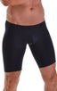 Fitted Pouch Lycra Shorts in Black, Front View; Fitted Pouch Lycra Shorts in Black, Rear View; Fitted Pouch Lycra Shorts in Black, Front Alternative; Special Or