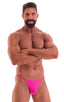 mens sexy g string swimsuit micro thong swimwear in Fuchsia barbie pink; Y Back G String Thong in Fuchsia 2; Y Back G String Thong in Fuchsia 3; Y Back G String