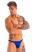 mens micro pouch bikini swimsuit brief skinz speedo swimwear in Imperial Blue; Smooth Front Bikini in Imperial Blue 2; Smooth Front Bikini in Imperial Blue 3; S