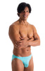 mens sexy imternational male bikini swimsuit skinz speedo swimwear in Aquamarine 1; Bikini Brief Swimsuit in Aquamarine 2; Bikini Brief Swimsuit in Aquamarine 3