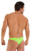 Tanga Cheekini Bikini in ThinSKINZ Lime, Front View; Tanga Cheekini Bikini in ThinSKINZ Lime, Rear View; Tanga Cheekini Bikini in ThinSKINZ Lime 4; Tanga Cheeki