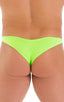 Tanga Cheekini Bikini in ThinSKINZ Lime, Front View; Tanga Cheekini Bikini in ThinSKINZ Lime, Rear View; Tanga Cheekini Bikini in ThinSKINZ Lime 4; Tanga Cheeki