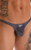 Stuffit Pouch Bikini Swimsuit in Black Ice, Front View; Stuffit Pouch Bikini Swimsuit in Black Ice, Rear View; Stuffit Pouch Bikini Swimsuit in Black Ice, Front
