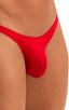 Mens Micro Fitted Pouch and Rear Bikini Swimsuit in Ruby Red 1; Mens Micro Fitted Pouch and Rear Bikini Swimsuit in Ruby Red 2; Mens Micro Fitted Pouch and Rear