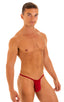 mens sexy g string swimsuit micro thong skinz swimwear in Ruby Red; Smooth Front Bikini in Ruby Red 2; Smooth Front Bikini in Ruby Red 3; Smooth Front Bikini in