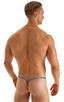 Stuffit Pouch G String Swimsuit in Ice Karma Electric Blue 1; Stuffit Pouch G String Swimsuit in Ice Karma Electric Blue 2; Stuffit Pouch G String Swimsuit in I
