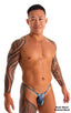 Mens Micro String Bikini Swimsuit in Semi Sheer Eros Printed Mesh 1; Mens Micro String Bikini Swimsuit in Semi Sheer Eros Printed Mesh 2; Mens Micro String Biki