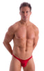 mens micro pouch bikini swimsuit brief in Ruby Red; Stuffit Pouch Bikini Swimsuit in Ruby Red 2; Stuffit Pouch Bikini Swimsuit in Ruby Red 3; Stuffit Pouch Biki