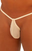 Teardrop G String Swim Suit in Semi SHEER Nude PowerNet, Front View; Teardrop G String Swim Suit in Semi SHEER Nude Athletic Mesh 2; Teardrop G String Swim Suit