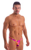 Mens Bravura Pouch Thong - Prints