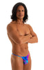 mens y back thong swimsuit g string bikini skinz swimwear in Tahitian Aqua Magenta; Y Back G String Thong in Tahitian Aqua-Magenta 2; Y Back G String Thong in T