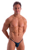 mens micro pouch bikini swimsuit with tiny puckered butt in Cobalt; Micro Pouch - Puckered Back - Rio Bikini in Cobalt 2; Micro Pouch - Puckered Back - Rio Biki
