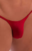 mens micro pouch bikini swimsuit with tiny puckered butt in Ruby Red 1; Micro Pouch - Puckered Back - Rio Bikini in Ruby Red 2; Micro Pouch - Puckered Back - Ri