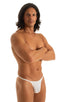 mens y back thong swimsuit g string bikini skinz swimwear in sheer White Peep Show; Y Back G String Thong in White Peep Show 2; Y Back G String Thong in White P