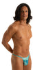 mens y back thong swimsuit g string bikini skinz swimwear in sheer Cascade; Y Back G String Thong in Super ThinSKINZ Cascade 2; Y Back G String Thong in Super T