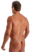 mens micro g string sexy swimsuit bikini in best seller mini zebra skinz swimwear; Stuffit Pouch G String Swimsuit in Mini Zebra 2; Stuffit Pouch G String Swims