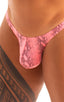 Mens Micro Pouch Swimsuit Thong in Cleardor Salmon Venom 1; Mens Micro Pouch Swimsuit Thong in Cleardor Salmon Venom 2; Mens Micro Pouch Swimsuit Thong in Clear