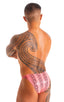 Fitted Bikini Bathing Suit in Cleardot Salmon Venom 1; Fitted Bikini Bathing Suit in Cleardot Salmon Venom 2; Fitted Bikini Bathing Suit in Cleardot Salmon Veno