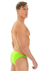 Smooth Front Bikini in Lime, Front View; Smooth Front Bikini in Lime, Rear View; Special Order Notice; Smooth Front Bikini in Lime Fabric