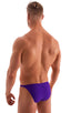 mens smooth front bikini swimsuit skinz swimwear in Royal Purple; Smooth Front Bikini in Royal Purple 2; Smooth Front Bikini in Royal Purple 3; Smooth Front Bik