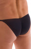 mens most popular micro bikini swimsuit with tiny puckered butt in Super ThinSKINZ Black; Micro Pouch - Puckered Back - Rio Bikini in Super ThinSKINZ Black, Rea