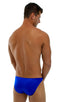 Bikini-Brief Swimsuit in Wet Look Royal Blue, Front View; Bikini-Brief Swimsuit in Wet Look Royal Blue, Rear View; Bikini-Brief Swimsuit in Wet Look Royal Blue,