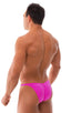 Fitted Pouch - Puckered Back - in Fuchsia 1; Fitted Pouch - Puckered Back - in Fuchsia 2; Fitted Pouch - Puckered Back - in Fuchsia 3; Fitted Pouch - Puckered B
