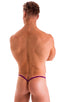 mens micro g string sexy swimsuit bikini in best seller royal purple skinz swimwear; Stuffit Pouch G String Swimsuit in Royal Purple 2; Stuffit Pouch G String S