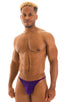 mens maximum tanning micro swimsuit bikini skinz swimwear in royal purple; Sunseeker2 Tanning Swimsuit in Royal Purple 2; Sunseeker2 Tanning Swimsuit in Royal P