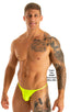 mens tiny string bikini swimsuit by skinz swimwear in sheer Super ThinSKINZ Lemon-Lime; Sunseeker2 Tanning Swimsuit in Super ThinSKINZ Lemon-Lime 2; Sunseeker2