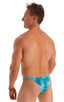 mens super low tiny bikini swimsuit by skinz swimwear in Super ThinSkinz Cascade; Super Low Brazilian Bikini in Super ThinSkinz Cascade 2; Super Low Brazilian B