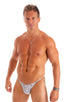 mens super low tiny bikini swimsuit by skinz swimwear in Super ThinSkinz Artic Camo; Super Low Brazilian Bikini in Super ThinSkinz Artic Camo 2; Super Low Brazi