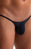 mens see through black peep show micro pouch swimsuit half back bikini skinz swimwear; Stuffit Pouch Half Back Tanning Swimsuit in Semi Sheer Black Peep Show 2;