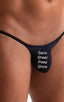 mens see through black peep show micro pouch swimsuit half back bikini skinz swimwear; Stuffit Pouch Half Back Tanning Swimsuit in Semi Sheer Black Peep Show 2;