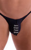 mens see through black peep show micro pouch swimsuit half back bikini skinz swimwear; Stuffit Pouch Half Back Tanning Swimsuit in Semi Sheer Black Peep Show 2;