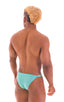 4-Way Adjustable Bikini-Tanga-Micro in Aquamarine, Front View; 4-Way Adjustable Bikini-Tanga-Micro in Aquamarine, Rear View; 4-Way Adjustable Bikini-Tanga-Micro