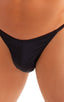 mens super low tiny bikini swimsuit by skinz swimwear in matte black; Super Low Brazilian Bikini in Matte Black 2; Super Low Brazilian Bikini in Matte Black 3;