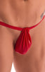 4-Way Adjustable Bikini-Tanga-Micro in Ruby Red 1; 4-Way Adjustable Bikini-Tanga-Micro in Ruby Red 2; 4-Way Adjustable Bikini-Tanga-Micro in Ruby Red 3; 4-Way A