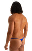 mens smooth pouch string side t back thong sexy swimsuit bikini in Imperial Blue; Smooth Pouch Skinny Sides Swim Thong in Imperial Blue 2; Smooth Pouch Skinny S