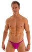 Sunseeker2 Tanning Swimsuit in Magenta, Front View; Sunseeker2 Tanning Swimsuit in Magenta, Rear View; Sunseeker2 Tanning Swimsuit in Magenta, Front Alternative