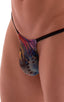 Roman G String Swim Thong in Semi Sheer Aquarious Mesh, Front View; Roman G String Swim Thong in Semi Sheer Aquarious Mesh, Rear View; Roman G String Swim Thong