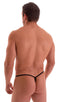 Roman G String Swim Thong in Semi Sheer Aquarious Mesh, Front View; Roman G String Swim Thong in Semi Sheer Aquarious Mesh, Rear View; Roman G String Swim Thong