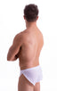 mens sexy swimsuit bikini cover up split shorts in see through White Peep Show; Swimsuit Cover Up Split Running Shorts in White Peep Show 2; Swimsuit Cover Up S