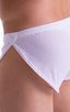 mens sexy swimsuit bikini cover up split shorts in see through White Peep Show; Swimsuit Cover Up Split Running Shorts in White Peep Show 2; Swimsuit Cover Up S